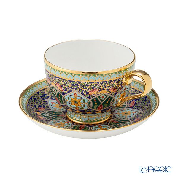 ブランベンジャロン工房 ブルーポメグラニット ティーカップ＆ソーサー