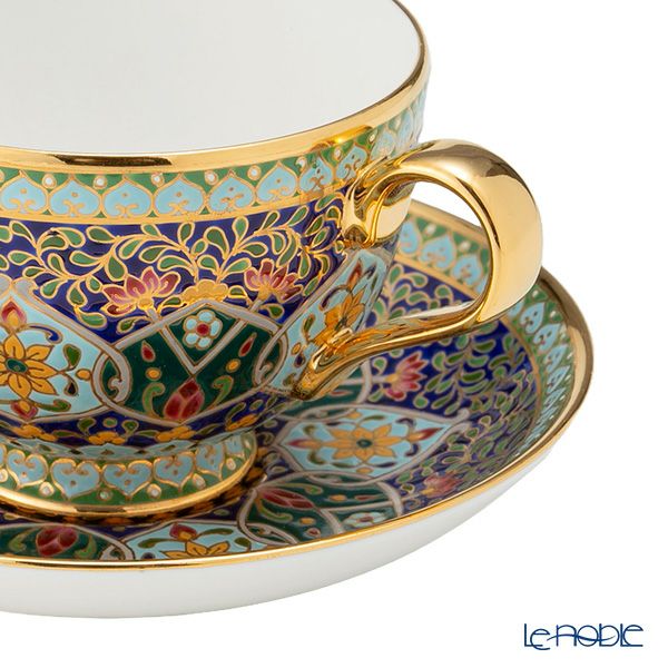 ブランベンジャロン工房 ブルーポメグラニット ティーカップ＆ソーサー