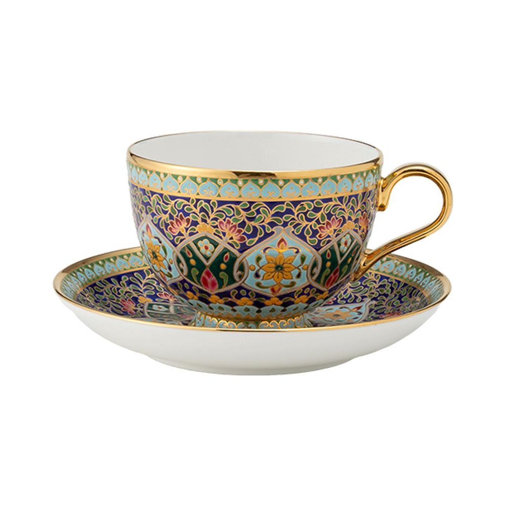 ブランベンジャロン工房 ブルーポメグラニット ティーカップ＆ソーサー