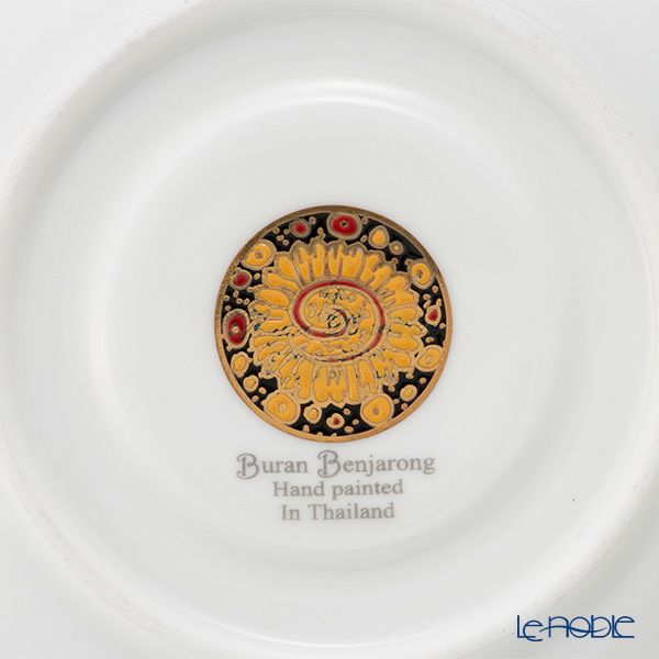 ブランベンジャロン工房 フラワーブラック ティーカップ＆ソーサー