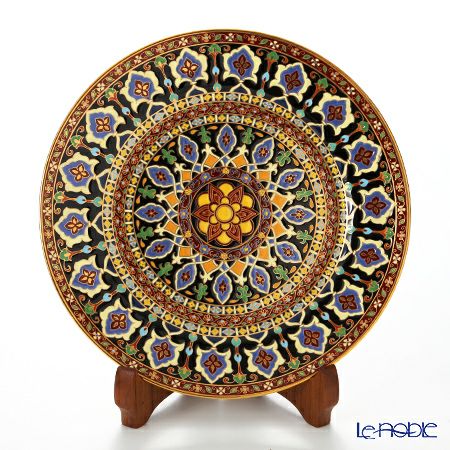 ブランベンジャロン工房 プレート 21cm アラベスクレッド