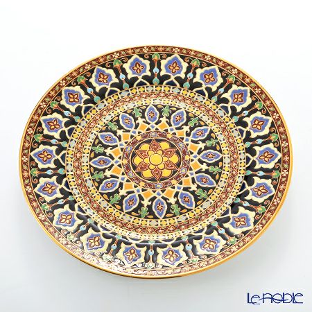 ブランベンジャロン工房 プレート 21cm アラベスクレッド