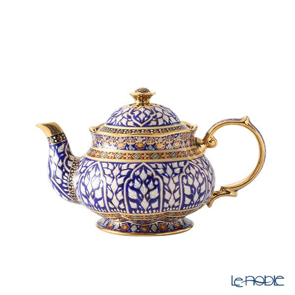 ブランベンジャロン工房 ティーポット ロータスチャネルブルー 500ml