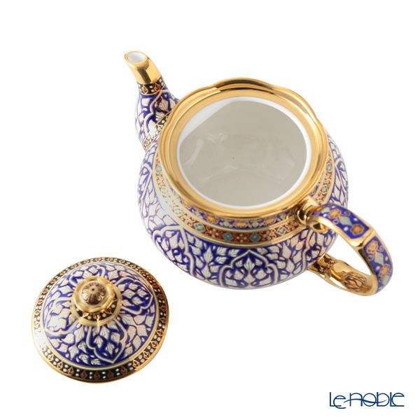 ブランベンジャロン工房 ティーポット ロータスチャネルブルー 500ml