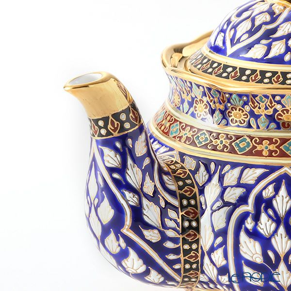 ブランベンジャロン工房 ティーポット ロータスチャネルブルー 500ml