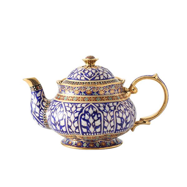 ブランベンジャロン工房 ティーポット ロータスチャネルブルー 500ml