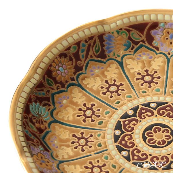 ブランベンジャロン工房 ミニプレート スコータイチャネルマルーン 8cm