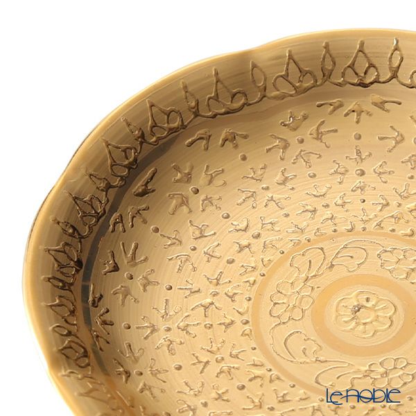 ブランベンジャロン工房 ミニプレート ピクンマットゴールド 8cm