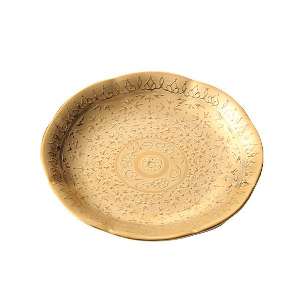 ブランベンジャロン工房 ミニプレート ピクンマットゴールド 8cm