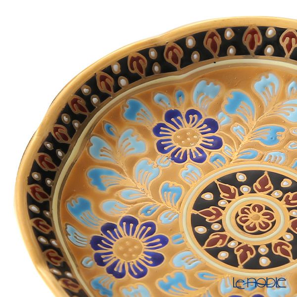 ブランベンジャロン工房 ミニプレート チャクリーメタリックイエロー 8cm