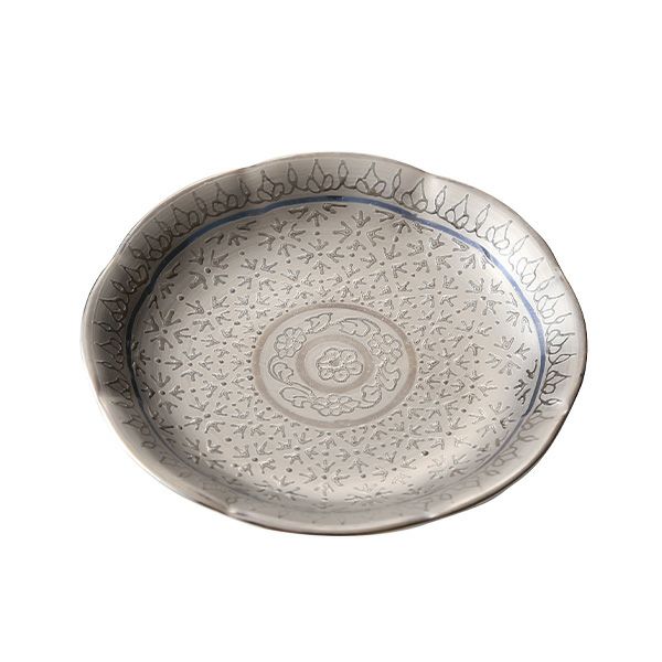 ブランベンジャロン工房 ミニプレート ピクンマットプラチナ 8cm