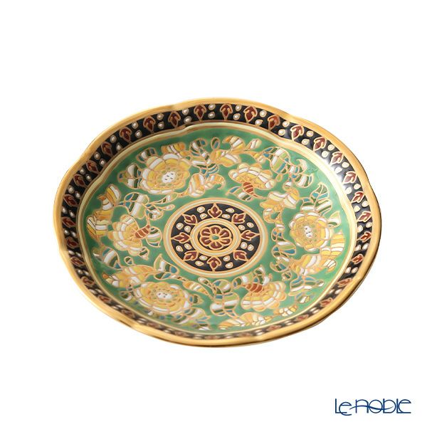 ブランベンジャロン工房 ミニプレート ブスリー（グリーン） 8cm