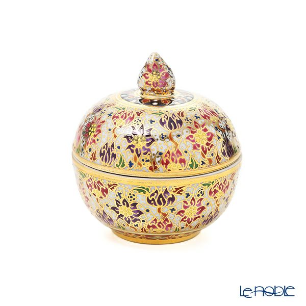 ブランベンジャロン工房 小物入れ ロータスフラワー 多彩