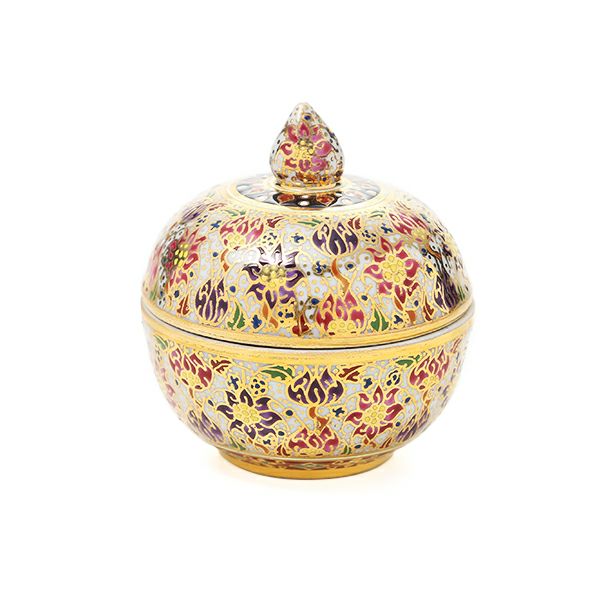 ブランベンジャロン工房 小物入れ ロータスフラワー 多彩