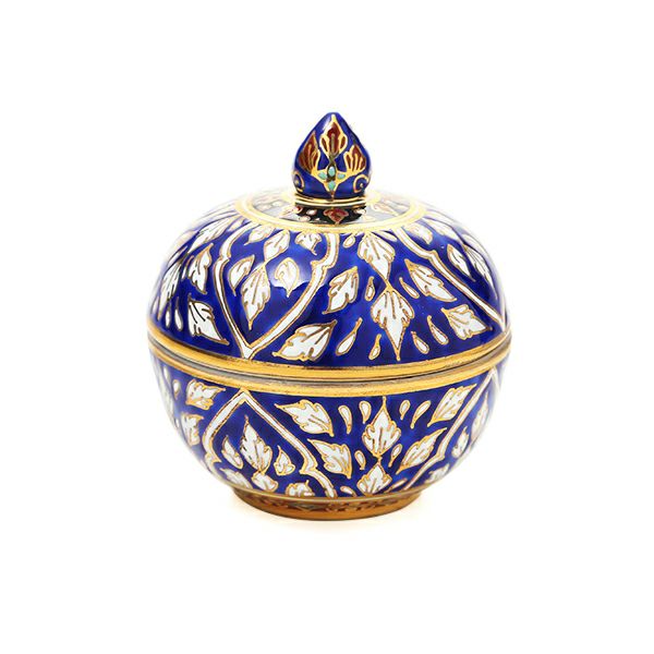 ブランベンジャロン工房 小物入れ ロータスチャネルブルー