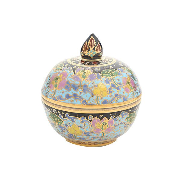 ブランベンジャロン工房 小物入れ ウォーターロータスブラック