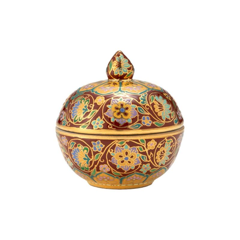 ブランベンジャロン工房 小物入れ スコータイチャネルマルーン