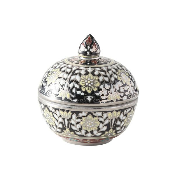 ブランベンジャロン工房 小物入れ カニェンブラック／プラチナ