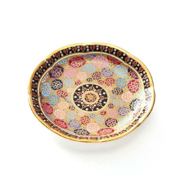 ブランベンジャロン工房 ミニプレート 8cm ピクンフラワー