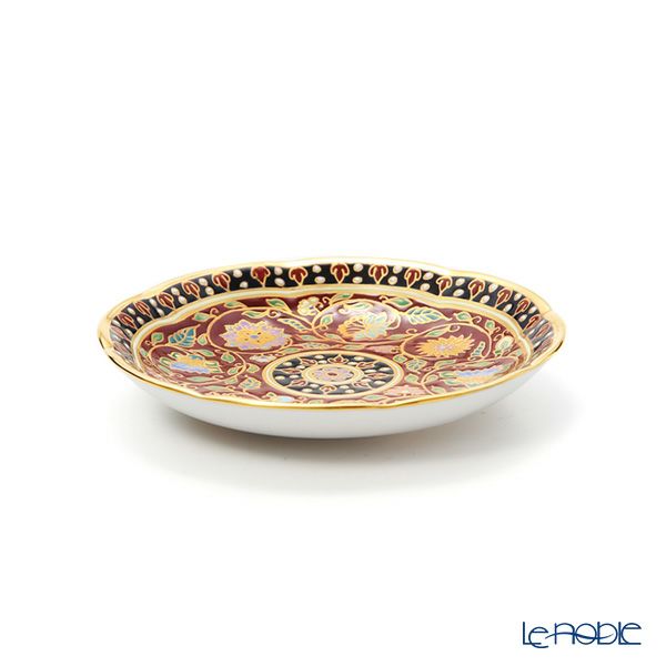 ブランベンジャロン工房 ミニプレート 8cm スコータイマルーン