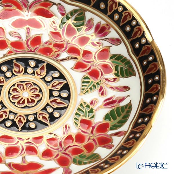 ブランベンジャロン工房 ミニプレート 8cm プルメリアレッド