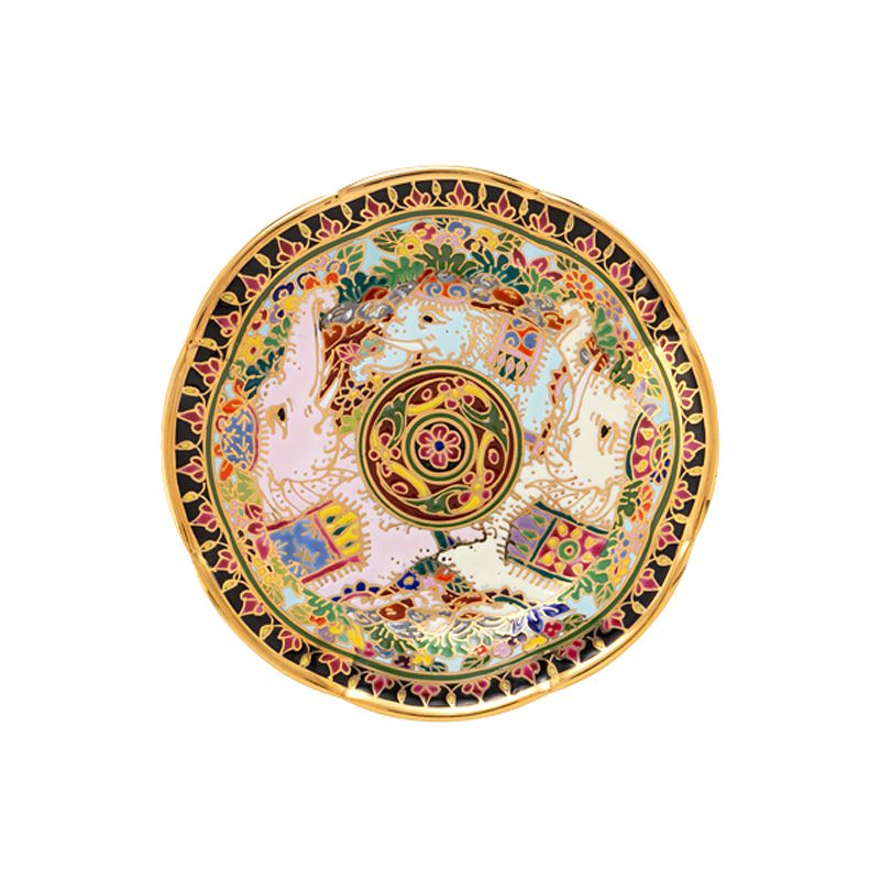 ブランベンジャロン工房 ミニプレート 8cm タイエレファント