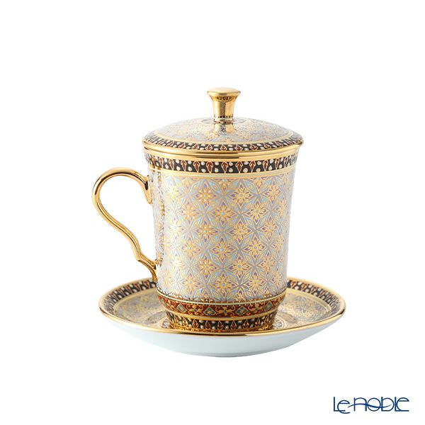 ブランベンジャロン工房 モカカップ＆ソーサー（蓋付） クラチャン グレイ 150ml