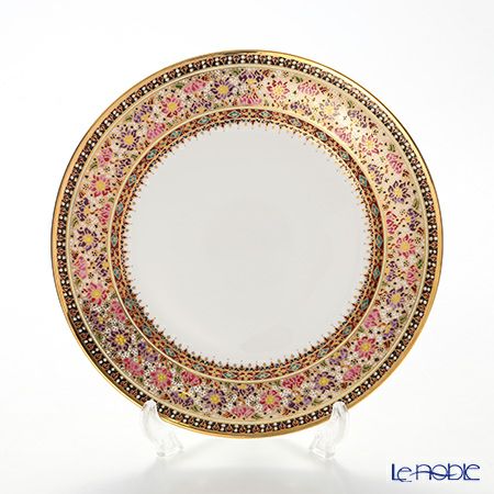 ブランベンジャロン工房 ロータスフラワー多彩 プレート 19cm