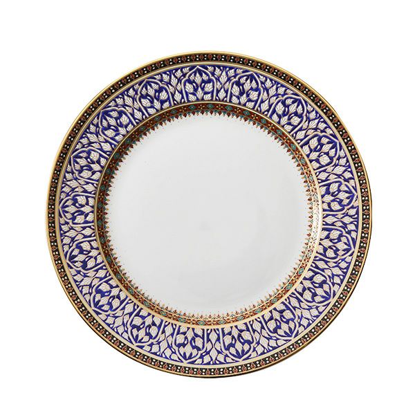 ブランベンジャロン工房 プレート 19cm ロータスチャネルブルー