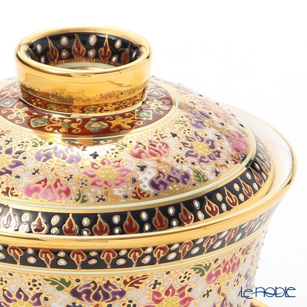 ブランベンジャロン工房 ロータスフラワー多彩 オリエンタルカップ＆ソーサー S