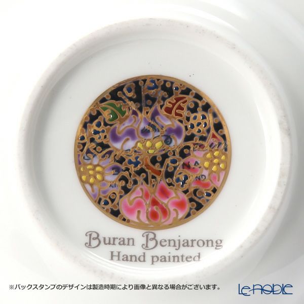 ブランベンジャロン工房 ロータスフラワー多彩 オリエンタルカップ＆ソーサー L