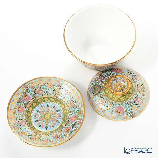 ブランベンジャロン工房 ボタニカルブーケ オリエンタルカップ＆ソーサー L