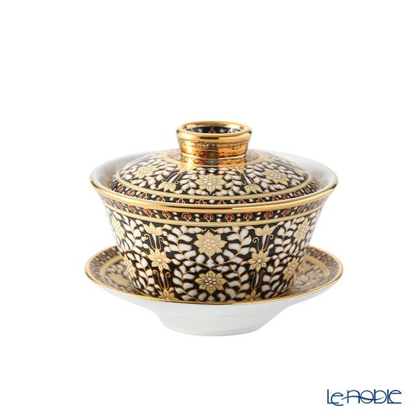 ブランベンジャロン工房 オリエンタルカップ＆ソーサー カニェンブラック L