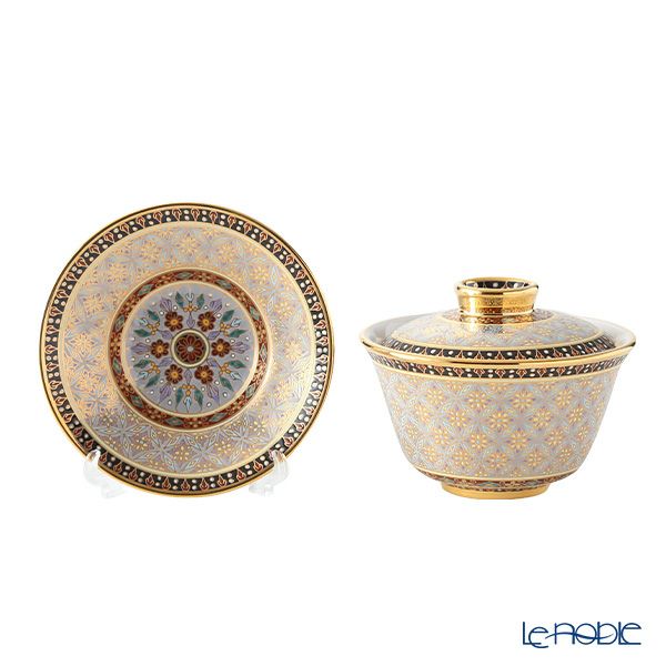 ブランベンジャロン工房 オリエンタルカップ＆ソーサー クラチャン グレイ L