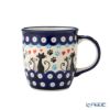 ポーリッシュポタリー（ポーランド陶器） ボレスワヴィエツ マグカップ 350ml／9.7cm 猫とハート 1105／A-1378A