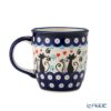 ポーリッシュポタリー（ポーランド陶器） ボレスワヴィエツ マグカップ 350ml／9.7cm 猫とハート 1105／A-1378A