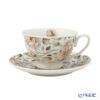 DUO フローラルシリーズ イングリッシュローズ カップ＆ソーサー ホワイト ペア 250ml