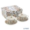 DUO フローラルシリーズ イングリッシュローズ カップ＆ソーサー ホワイト ペア 250ml