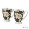 DUO フローラルシリーズ イングリッシュローズ マグカップ ブラック ペア 340ml