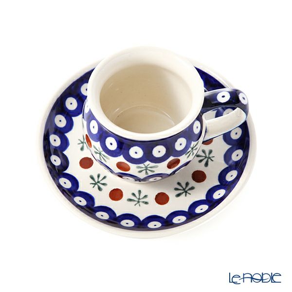 ポーリッシュポタリー（ポーランド陶器） ボレスワヴィエツ コーヒーカップ＆ソーサー 160ml／14.2cm 913／710／D-41