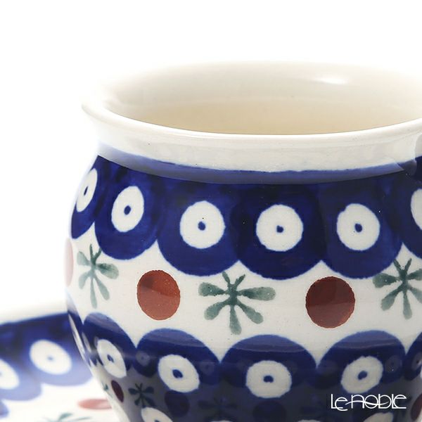 ポーリッシュポタリー（ポーランド陶器） ボレスワヴィエツ コーヒーカップ＆ソーサー 160ml／14.2cm 913／710／D-41