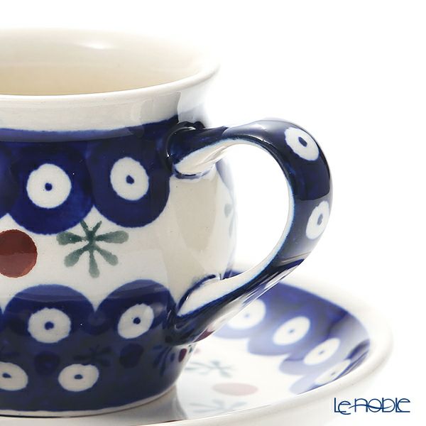 ポーリッシュポタリー（ポーランド陶器） ボレスワヴィエツ コーヒーカップ＆ソーサー 160ml／14.2cm 913／710／D-41