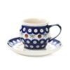 ポーリッシュポタリー（ポーランド陶器） ボレスワヴィエツ コーヒーカップ＆ソーサー 160ml／14.2cm 913／710／D-41