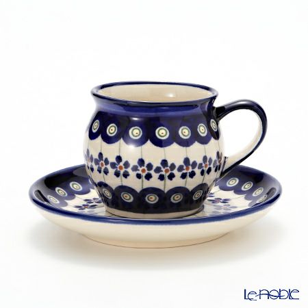 ポーリッシュポタリー（ポーランド陶器） ボレスワヴィエツ コーヒーカップ＆ソーサー 160ml 913／710／A-166A