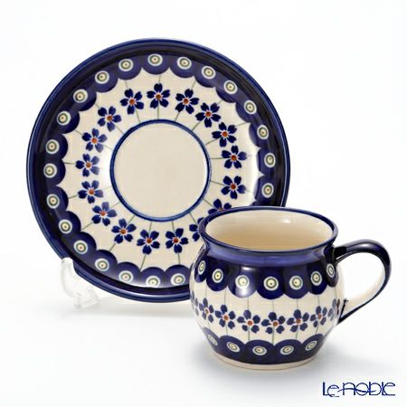 ポーリッシュポタリー（ポーランド陶器） ボレスワヴィエツ コーヒーカップ＆ソーサー 160ml 913／710／A-166A