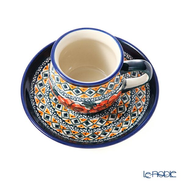 ポーリッシュポタリー（ポーランド陶器） ボレスワヴィエツ コーヒーカップ＆ソーサー 160ml／14.2cm 913／710／ART-124 アートコレクション