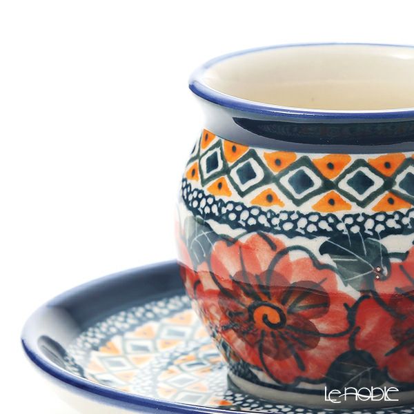 ポーリッシュポタリー（ポーランド陶器） ボレスワヴィエツ コーヒーカップ＆ソーサー 160ml／14.2cm 913／710／ART-124 アートコレクション