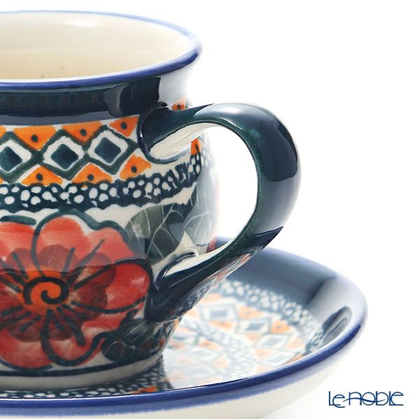 ポーリッシュポタリー（ポーランド陶器） ボレスワヴィエツ コーヒーカップ＆ソーサー 160ml／14.2cm 913／710／ART-124 アートコレクション