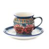 ポーリッシュポタリー（ポーランド陶器） ボレスワヴィエツ コーヒーカップ＆ソーサー 160ml／14.2cm 913／710／ART-124 アートコレクション