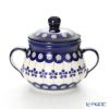 ポーリッシュポタリー（ポーランド陶器） ボレスワヴィエツ シュガーボウル 250ml／9.8cm 1354／A-166A